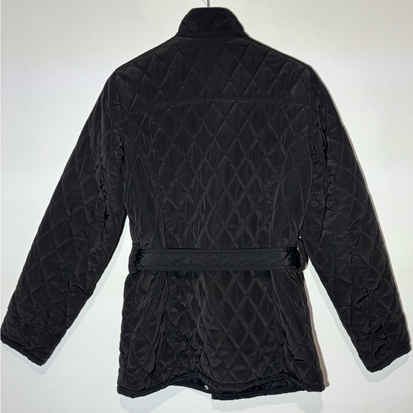 Black QUILTED Jacket – Early 2000s Y2K -Medium-Equestrian English Country Side - Picture 2 of 10